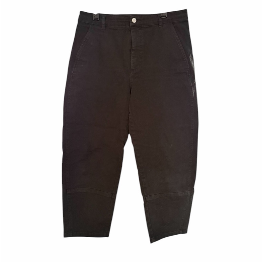 Everlane Pants Womens 14 Wide Leg Cropped Organic Cotton Waist 17” Inseam 26”
